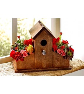 Pajarera pájaros con jardineras laterales #2