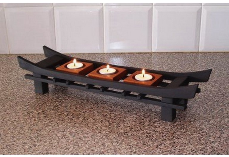 Vela de té de estilo japonés